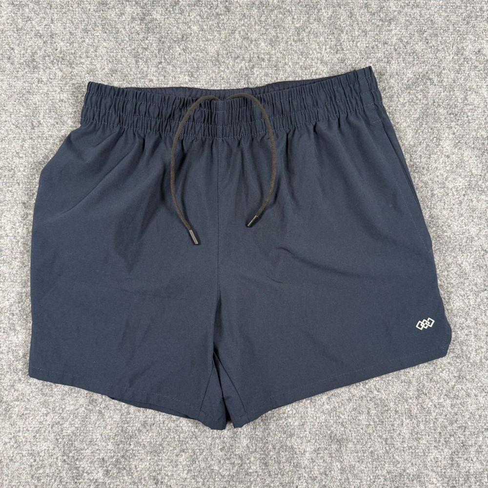LEG3ND Shorts Medium‎ Navy Polyester Spandex Drawstring Gym Active Workout Men's
